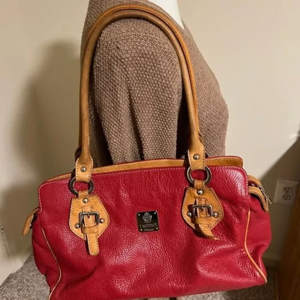 I MEDICI Firenze Red Leather Handbag